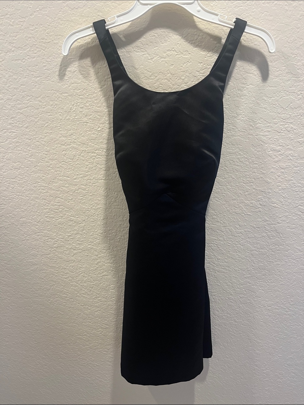 Betsey Johnson Black Fitted Scoop Mini Dress